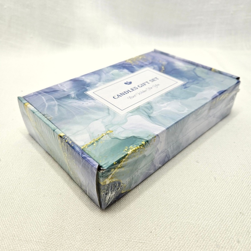 OMYAYA Scented Candles and Hand Cream Gift Set Women 8pc Multicolor Soy Spa Kit